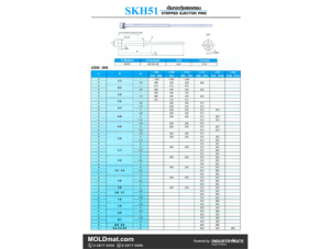 (C3) เข็มกระทุ้ง SKH-51 สองตอน (Stepped Ejector Pins)
