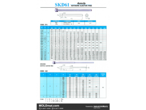 (C4) เข็มกระทุ้ง SKD-61 (Hotwork Ejector Pins), เข็มกระทุ้งสองตอน (Stepped Ejector Pins)